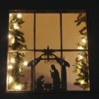 Nativity Scene Window/Wall Decoration